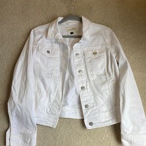 White denim jacket